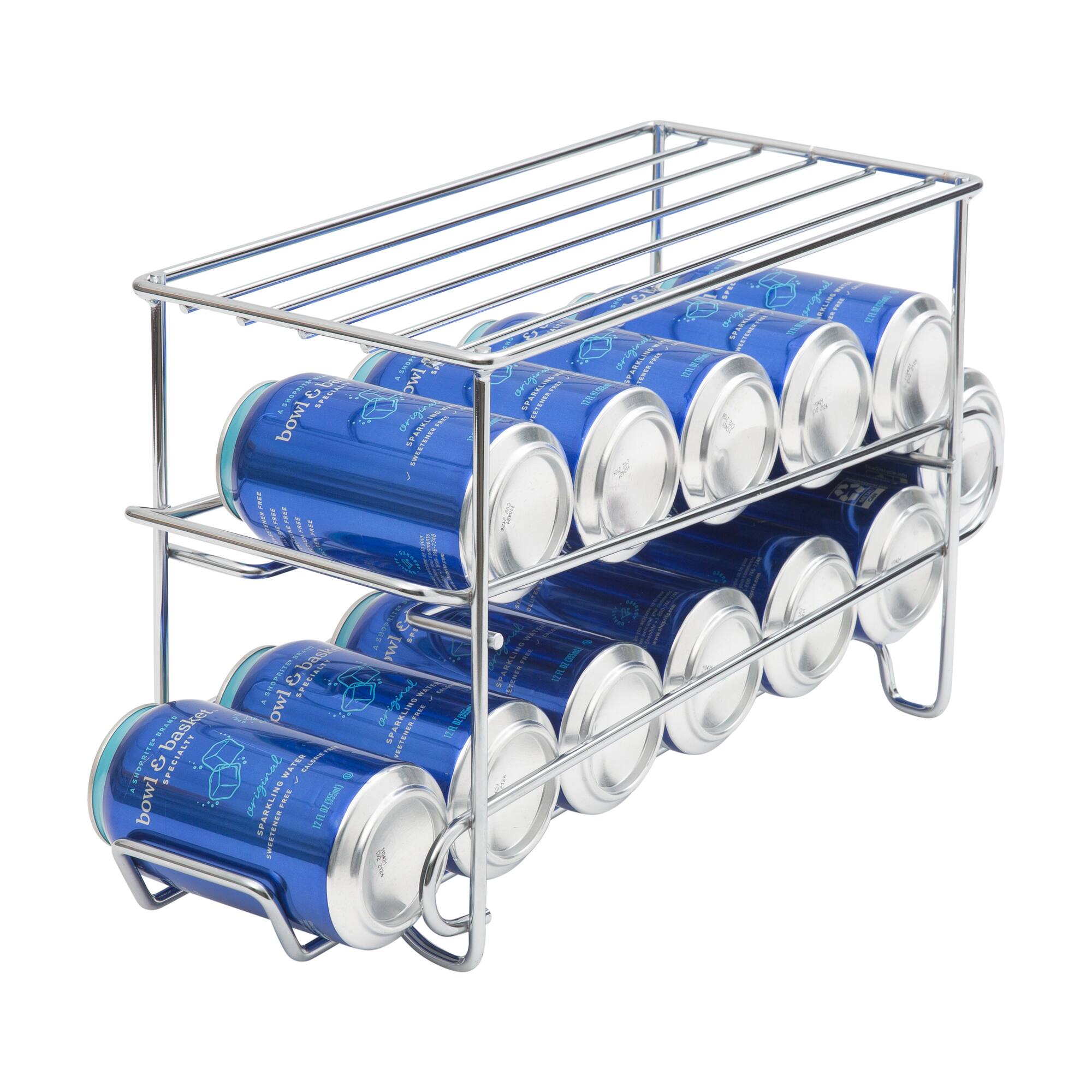 Organize It All 12 Can Organizer Rack in Chrome